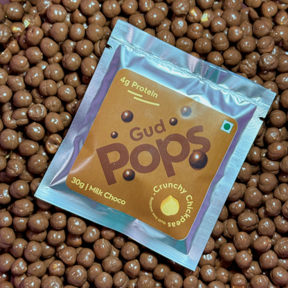 Gud POPS- Guilt-free chickpea snack - Milk Chocolate