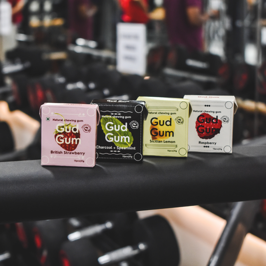 Gud Gum Mini Pack - Plastic-Free, Sugar-Free, Natural, Biodegradable, Vegan Chewing Gum. 1 Pack per Flavor, 15 Pellets per Pack, 21g