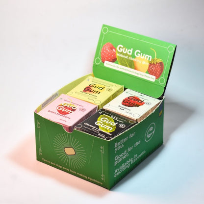 The Share Pack - 16 Packs of your favourite Gud Gum Flavours - Biodegradable & Natural Chewing gum