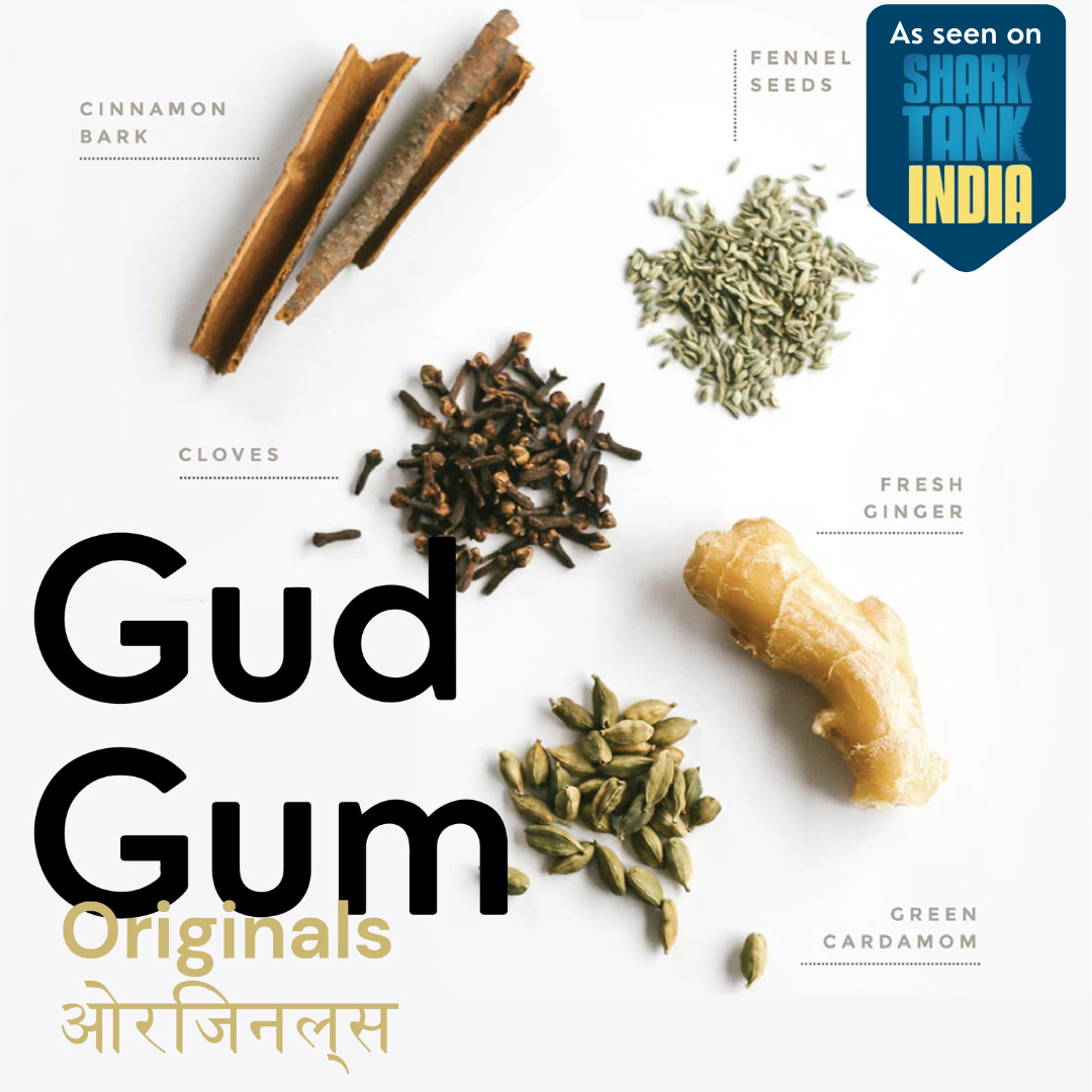 Gud Gum Originals Mini Pack - Plastic-free, Sugar-free, Natural, Biode ...