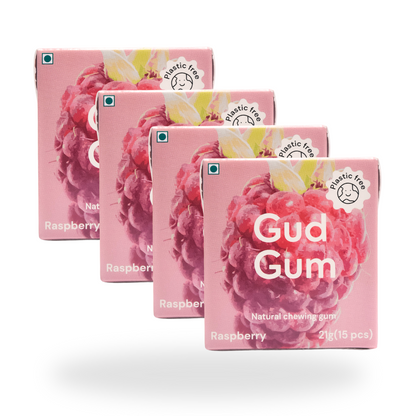 The Share Pack - 16 Packs of your favourite Gud Gum Flavours - Biodegradable & Natural Chewing gum