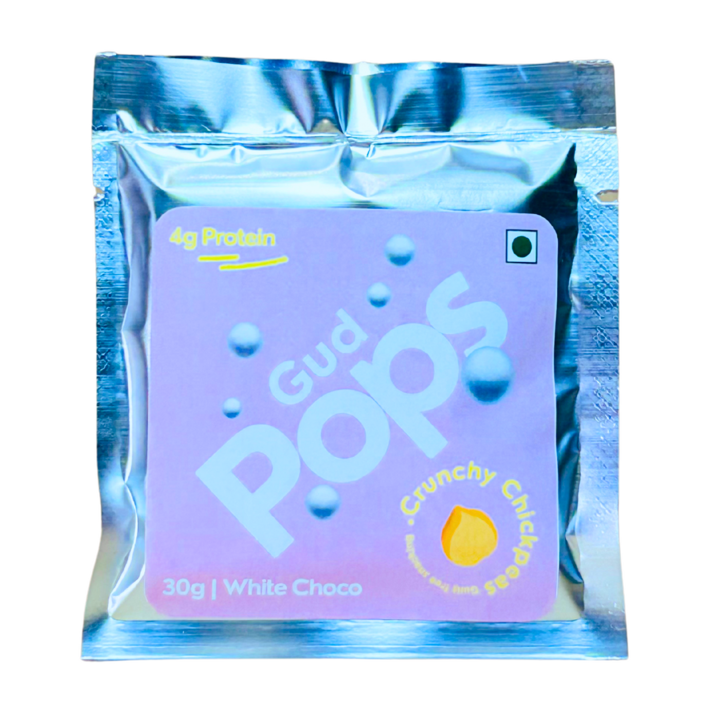 Gud POPS- Guilt-free chickpea snack - White Chocolate