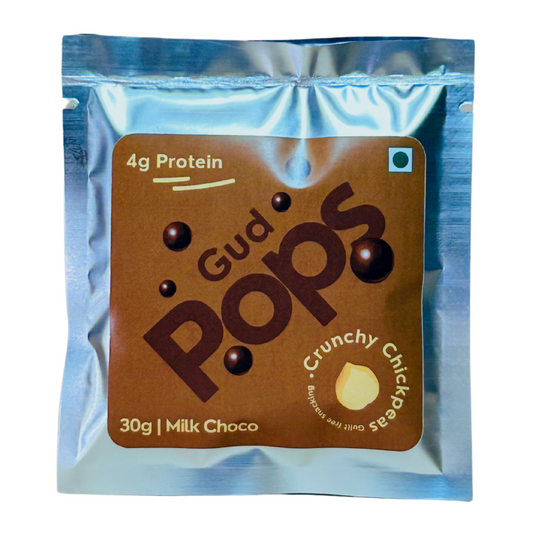 Gud POPS- Guilt-free chickpea snack - Milk Chocolate