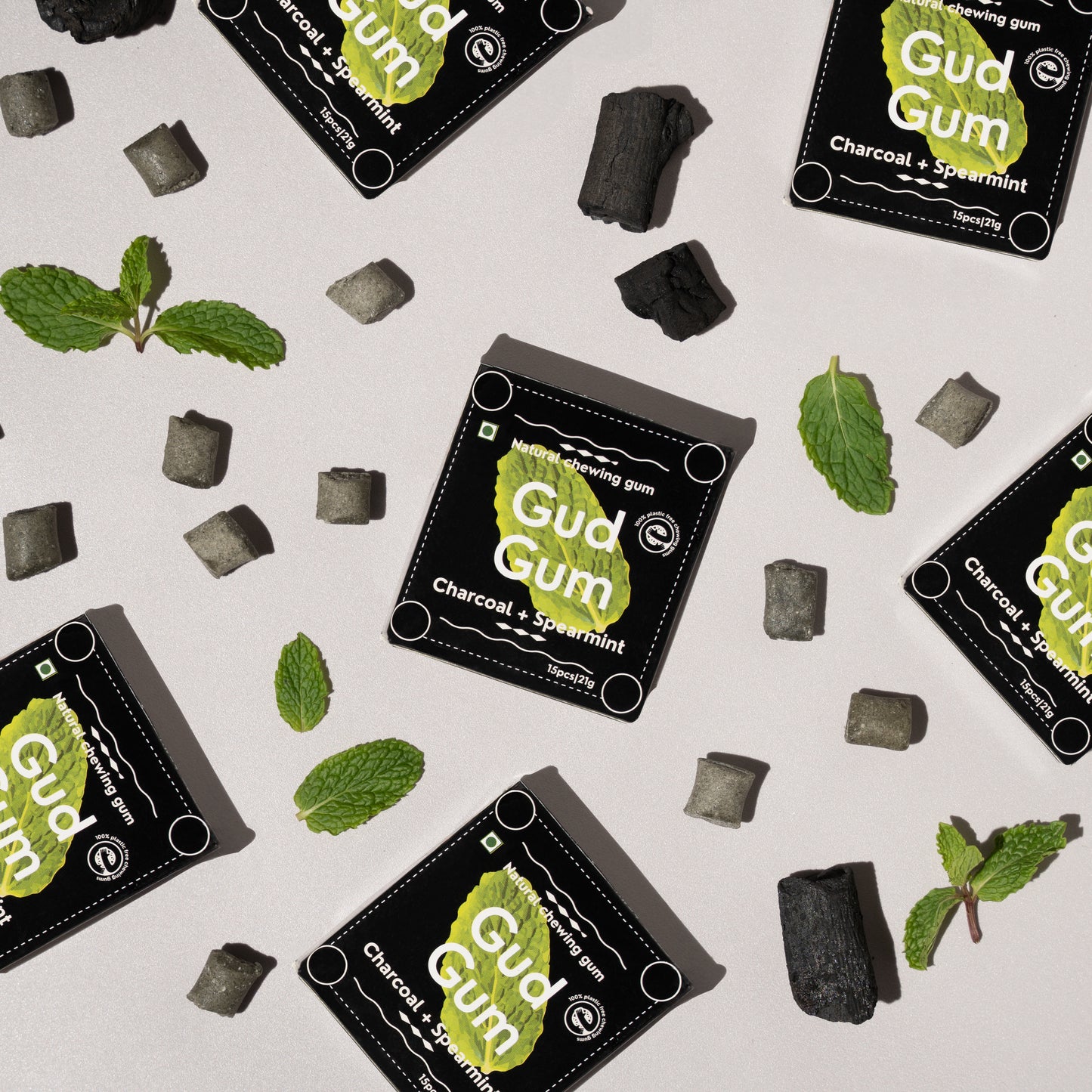 Charcoal Mint Chewing Gum